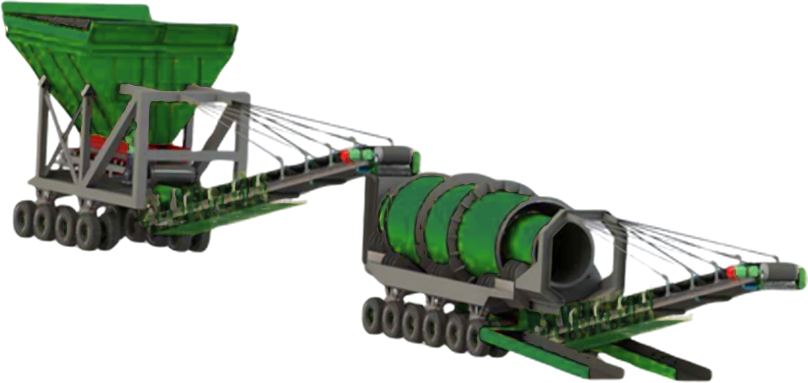 Reverse Helix Trommel RHT-7 · 100 TPH, Alluvial · Mobile by TUNOTEX